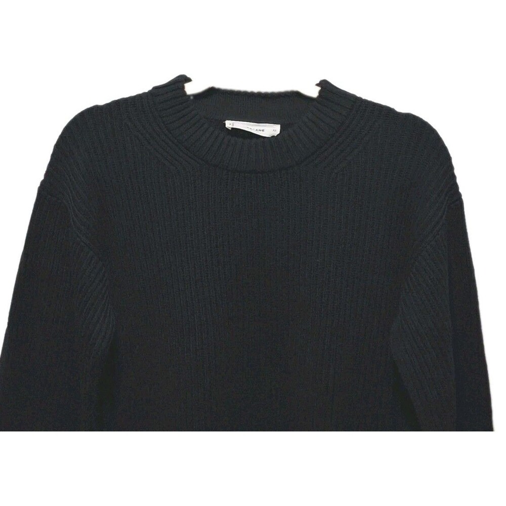 Everlane Organic Cotton Crew Neck Sweater Black Men's Size M Minimalist NWOT - Picture 3 of 14